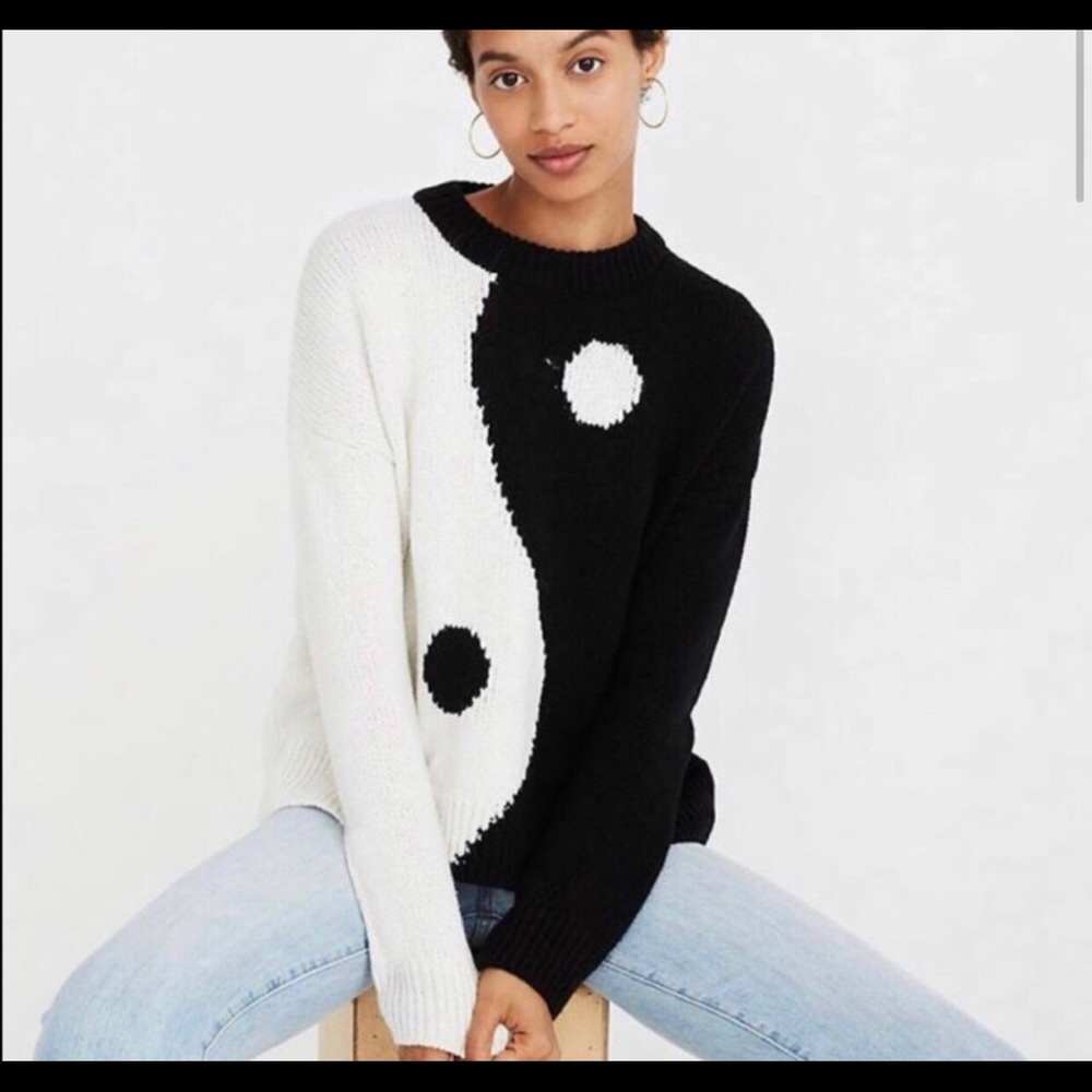 madewell yin yang sweater
